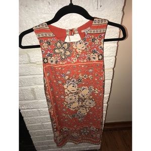 Orange Floral Dress Urban Outfitters